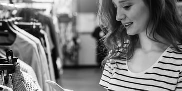 shopper on phone